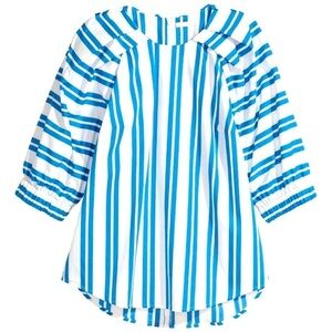 H&M - Blue & White Stripe Cotton Shirt Size XS